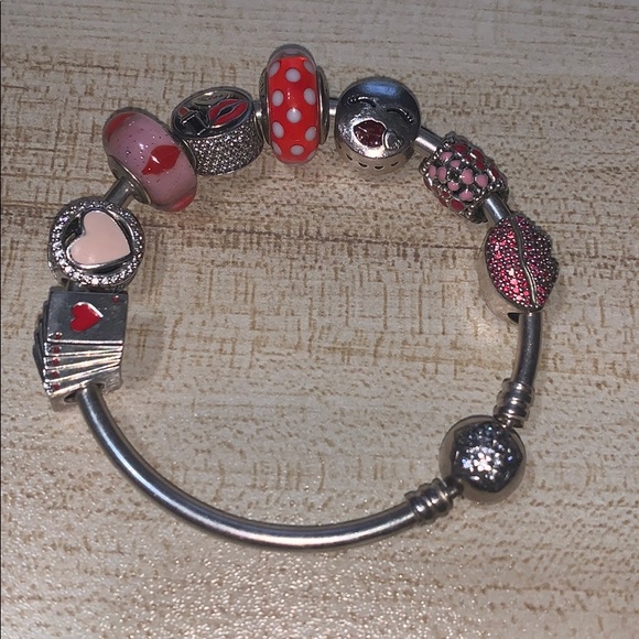 Pandora Jewelry - Pandora Bracelet w/ 8 charms
